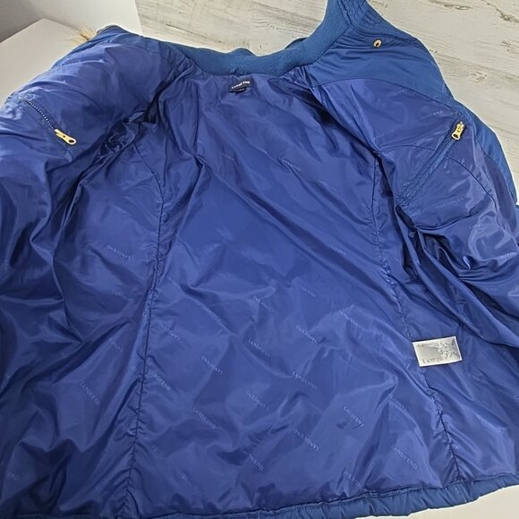 LANDS END Goose Down Puffer Jacket Blue Quilted Full Zip WOMEN'S PLUS SIZE 3X - Picture 4 of 16